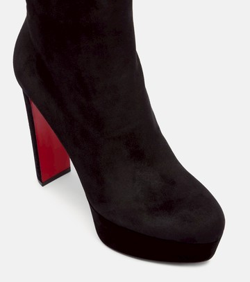 Christian Louboutin Loo Booty 130 suede ankle boots