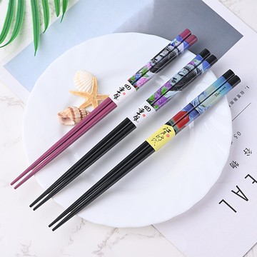 日式尖頭筷子家用高檔實木輕奢風個性創意高端木質原木壽司料理筷