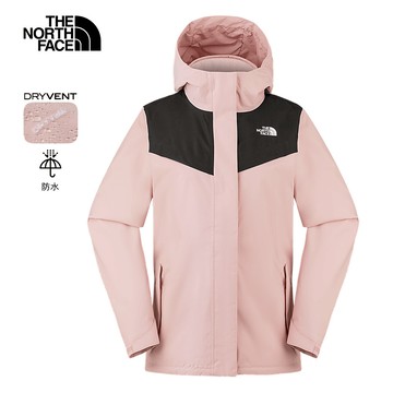 【新年加碼快閃價】女款粉色DRYVENT防水抓絨內裡三合一外套｜8HM6HZI