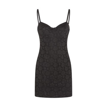 Rotate - Black Stretch Mini Dress