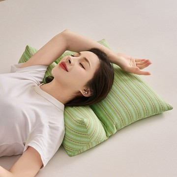 三角牽引組合頸椎枕2025夏季蕎麥枕頭家用成人護頸枕老人午睡枕頭