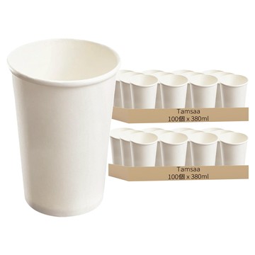 Tamsaa 純白紙杯  100個  2組