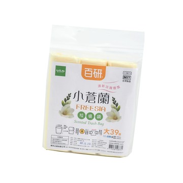 一品川流 百研 / 小蒼蘭清新垃圾袋-大-32L-75X65cm-(39張 X 6包)