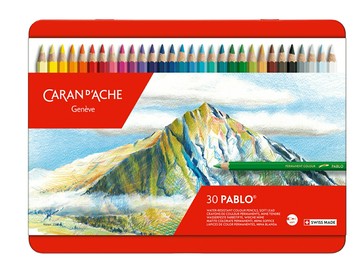 瑞士Caran dAche卡達專家級PABLO油性30色彩色鉛筆盒* 666.330【APP滿額下單10%點數(單一帳號最高5000點)】1/31止