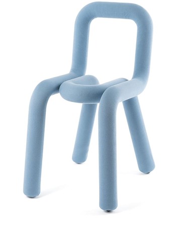 Moustache - Bold geometric chair - unisex - Foam/Metal/Polyurethane - One Size - Blue