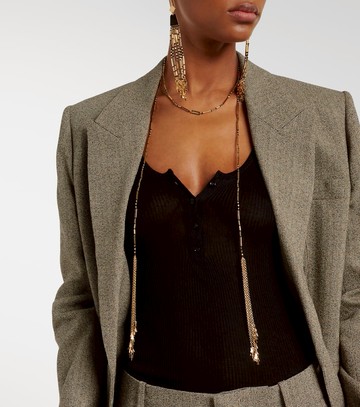 Isabel Marant Olathe beaded scarf necklace