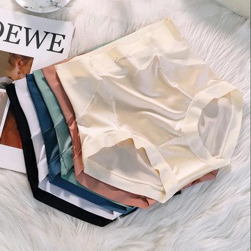 內褲女高腰收腹不卷邊無痕冰絲夏季薄款提臀新款簡約女士【步行者戶外生活館】P