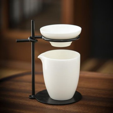 創意陶瓷茶濾茶漏一體茶隔茶具防燙泡茶配件茶海公道杯套組過濾器