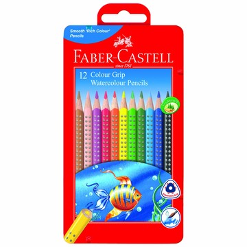 FABER-CASTELL 輝柏 Colour Grip 水性彩色鉛筆 12色  1組