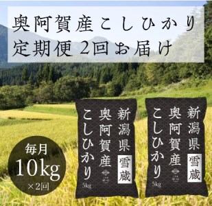  令和5年産 新潟県産 奥阿賀 こしひかり 10kg（5kg × 2袋） ファーストクラス機内食採用産地 白米 精米 送料無料 お取り寄せ お米