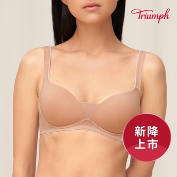 黛安芬-Home Bra-紓壓無鋼圈系列B-C罩杯內衣(知性裸)