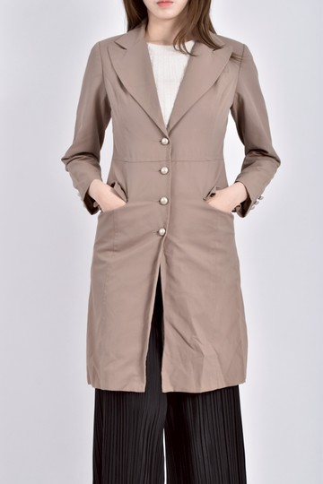 (S) ary長袖棕色外套