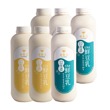 免運六入組【沐甄豆】12度濃鮮豆乳960ml*6