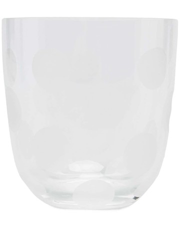 Carlo Moretti - polka dot print glass - unisex - glass - One Size - White