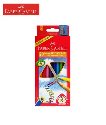 德國 Faber-Castell 輝柏 16-116538-20 大三角彩色鉛筆 (3.3mm) (20色)【APP滿額下單4%點數(單一帳號最高1000點)】7/31止