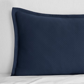 Sferra Rombo Cotton Diamond Matelasse Sham, Super Euro
