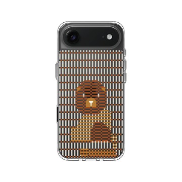 iPhone Air Clear Case（相機按鈕） 透明 - The Wildlife Collection 動物野境系列 - 亞洲獅 - 線條版