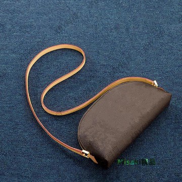 適用lv化妝包改造不翻包肩帶配件老花貝殼包改斜挎真皮包帶單買35840 Misaki精品