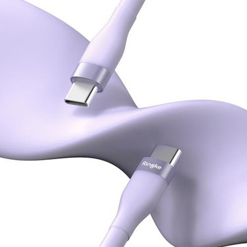 Rearth Ringke USB Type C 快速充電傳輸線(1.2m)(紫)