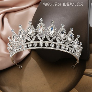 歐式美麗女王水鑽皇冠 表演 生日 皇冠  凡妮莎飾品
