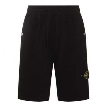 Stone Island - Black Cotton Shorts Xl