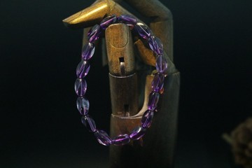 精美麻花紫水晶手串簡約百搭時尚手鏈