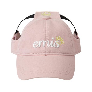 韓國 emis (PET) LETTERING LOGO BALL CAP 寵物腳掌刺繡棒球帽 粉紅色 PINK