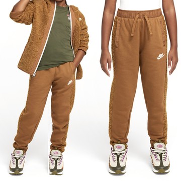 Nike Club Winterized GCEL 大童 童裝 咖啡色 運動 抽繩 口袋 長褲 HQ4884-281