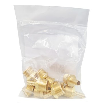 一般銅管牙接頭 10入  5/16 x 1/2 (管x牙)  1包