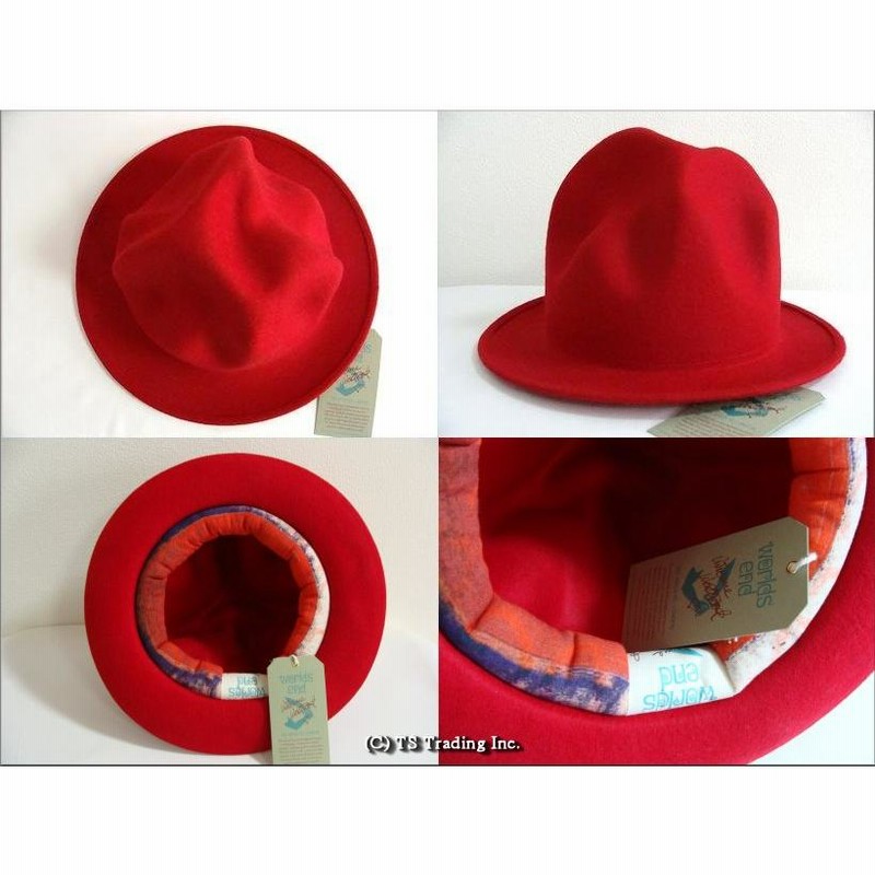 ヴィヴィアンウエストウッドワールズエンドVivienne Westwood Felt Mountain hat 限定フエルト・マウンテン ハット  ファレル(RED) | LINEブランドカタログ