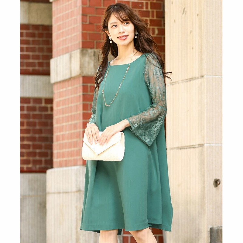 結婚式 パーティードレス バックレースプリーツサックワンピースドレス 大きいサイズ有 謝恩会 パーティドレス Dress 通販 Lineポイント最大1 0 Get Lineショッピング