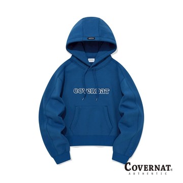 [COVERNAT]  (女款) Cooper LOGO 帽T（藍色） [G7]