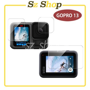 Gopro hero 13 鋼化膜 GoPRO 13保護貼 9H 前鏡頭/前後螢幕 gopro13 防爆鋼化膜 RUI