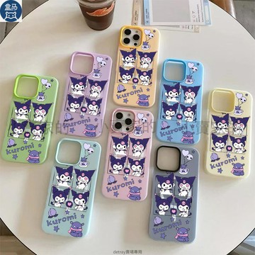 四個庫洛米卡通膚感果凍磨砂磁吸手機殼 iPhone 17 16 15plus 14 13 12 11 Promax保護殼