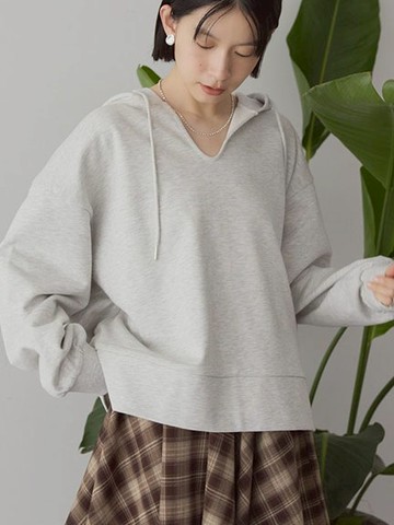 休閒側開衩連帽素面上衣(0H000788400) - AMERICAN HOLIC