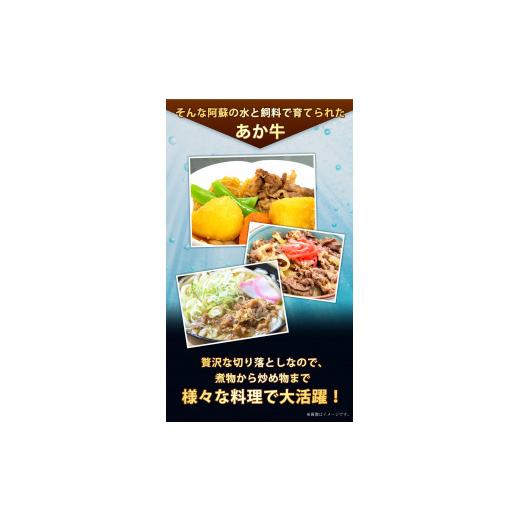 ふるさと納税 熊本県 御船町 あか牛 切り落とし 500g 肉のみやべ《90日以内に順次出荷(土日祝除く)》モモ バラ カタ 熊本県産 熊本県 御船町