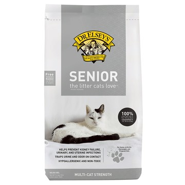 DR.ELSEY'S 超級博士貓艾歐 水晶貓砂-養生灰SENIOR除臭包覆 低粉塵 生物降解  8lb  1包