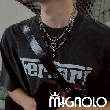 MIGNOLO💫小惡魔荊棘愛心｜鈦鋼項鍊 原創 愛心項鍊 男生項鍊 女生項鍊 項鍊女 嘻哈項鍊 項鏈 鋼鏈