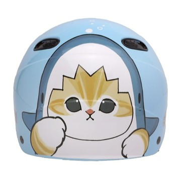 EVO CA-110 / CA110 安全帽 鯊魚貓福 水藍 半罩 單帽子 不含鏡片 卡通 雪帽