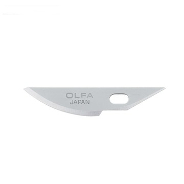 OLFA 日本筆刀刀片6mm筆刀替刃KB4-R/5(5入;圓刃;高碳鋼)適AK-4 157B Ltd-09 HS-1田宮Tamiya 74098