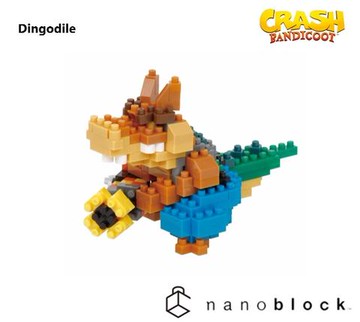 《Nanoblock 迷你積木》袋狼大進擊 Crash Bandicoot NBCC_102 堤柯達伊爾 Dingodile 東喬精品百貨