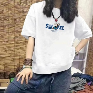 台灣现貨100%純棉 短袖上衣 美式上衣 潮牌衣服 短袖T恤女 寬鬆上衣 oversize T恤女 大尺碼短袖 情侶短袖