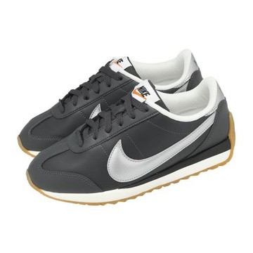 Nike 休閒鞋 Wmns Pacific LTR 女鞋 黑 銀 膠底 復古 皮革