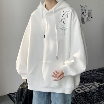 臺灣出貨 街頭休閒穿搭 套頭長袖連帽上衣 圖案印花 男女皆可穿 多尺碼M-8XL 百搭大尺碼款 情侶出遊搭配連帽上衣 N