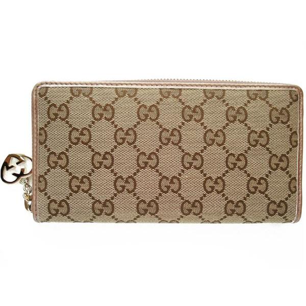 グッチ 財布 GUCCI ラウンドファスナー長財布 レディース GG