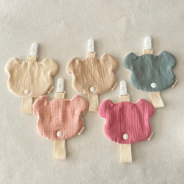 熊愛擦手作質感手帕夾