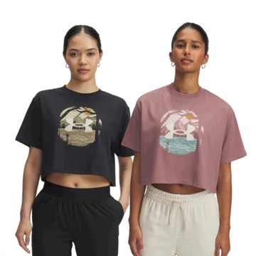 【UNDER ARMOUR】UA 女 Outdoor Graphic 短版T-shirt多款任選