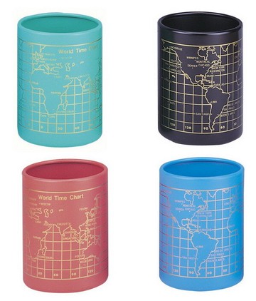 LIFE 徠福 NO.2341 鐵製地圖筆筒