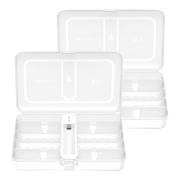 ROYALLIN 蘿林嚴選 電池檢測收納盒 14 x 8 x 3cm 200g  透明色  2個