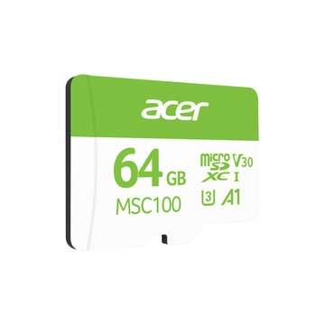ACER microSD Card A1 U3 64GB 記憶卡 MSC100